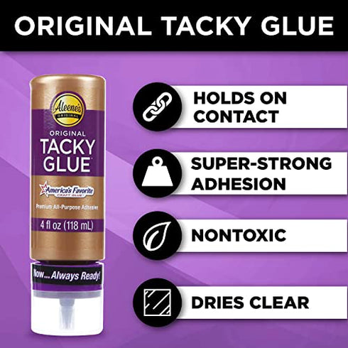 Always Ready Tacky Glue 3-Pack, 5.1 oz, with Westlake Art Clear Gel Embroidery Scissors - Versatile Crafting Adhesive, Dries Clear, Strong Flexibl...