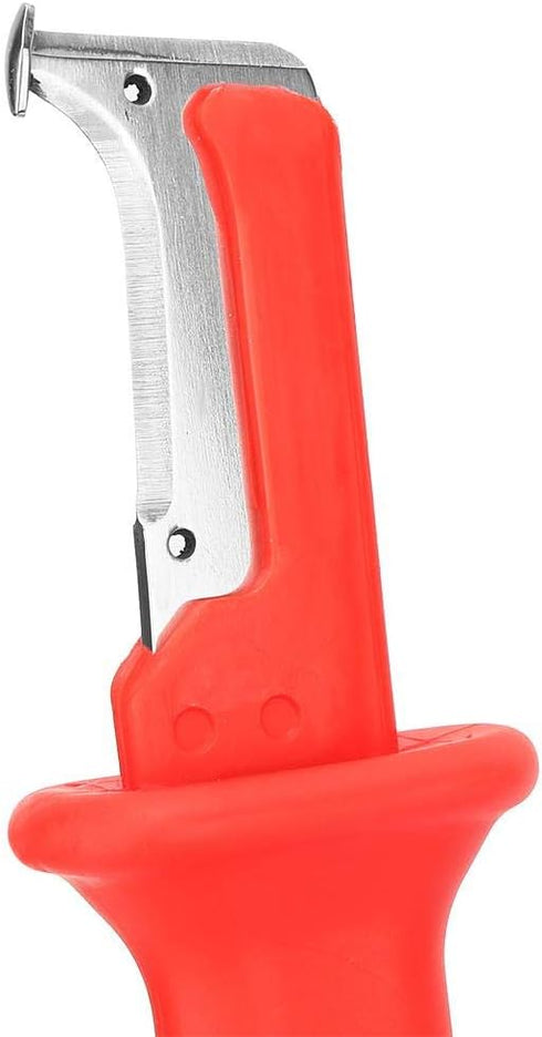 Jadeshay Electrical Cable Stripper Tool, Insulated Wire Cable Dismantling Knife with Stainless Steel Blade, Ergonomic Handle, Safety Cap...