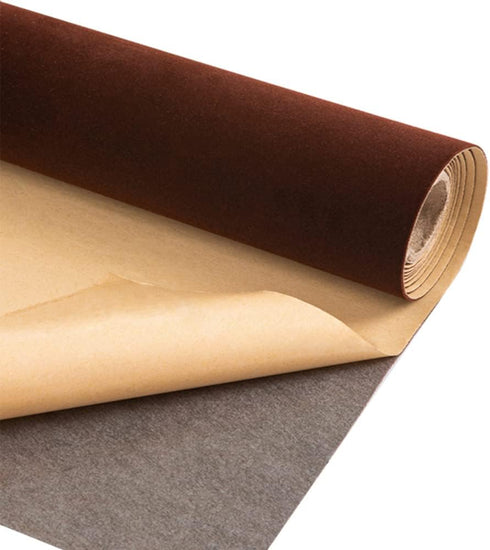 Self Adhesive Felt Fabric, Soft Velvet Drawer Liner, DIY Velvet Fabric for Art & Crafts, Jewelry Box Felt Liner, Solid Color Felt Wallpaper 17.78X...