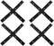 4Set T-Track Intersection kit Black for Woodworking, Universal Aluminum T Tracks Tool Accessories...