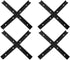 4Set T-Track Intersection kit Black for Woodworking, Universal Aluminum T Tracks Tool Accessories...