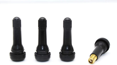 TR414 Rubber Snap-in Tire Valve Stem for Tubeless 0.453 Inch 11.5mm Rim Holes on Standard Vehicle Tires (Set of 4)...