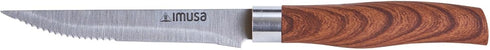 Imusa 4.5in Chef WL Stainless Steel Steak Knife with Wood Look Handle...