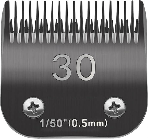 30# Blade Dog Grooming Clipper Replacement Blades Compatible with Andis Dog Clippers,Most A5, KM Series Clippers,Detachable Ceramic Blade,Size-30#...