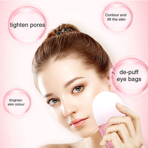 Ice Roller for Face and Eye, Ice Face Roller,Facial Beauty Ice Roller Skin Care Tools, Ice Facial Cube, Gua Sha Face Massage, Silicone Ice Mold fo...