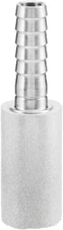 JoyTube Stainless Steel Aeration Stone, 0.5 Micron Diffusion Stone with 1/4" Hose Barb, Stainless Steel Aeration Oxygenation Stone Carbonating Sto...