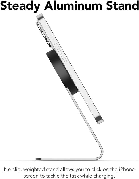 MagSafe Charger Stand 15W Fast Charging Magnetic Charger, Compatible with Apple MagSafe Charger, Wireless Charger Compatible for iPhone 15 14 13 1...