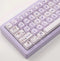 PBT Material Gradient Purple keycaps Cute Carton Magic Bunny Cherry Profile keycaps Set Purple Mechanical Keyboard keycaps Compatible with Cherry ...
