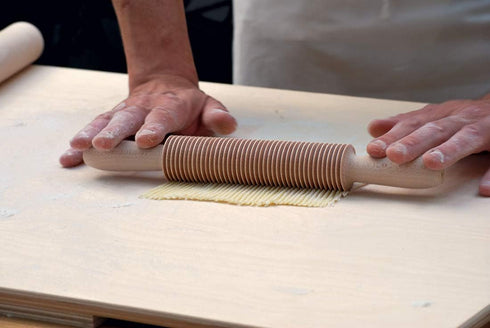 Eppicotispai Beechwood Pappardelle Cutter Rolling Pin...