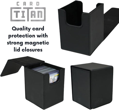 Toploader Storage Box Single Row - Trading Card Storage Box for Sports Cards and TCG Cards in Top Loaders and One Touch Magnetic Card Holder - Car...