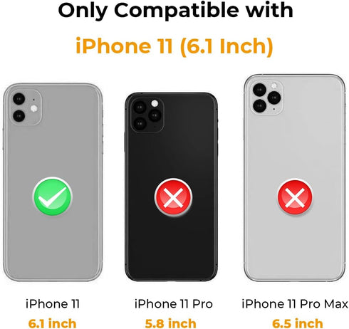 Cute Black Whisker Cat iPhone 11 Case, Kitty Cat 3D Funny Cartoon Animals Soft Silicone Full Protection Shockproof Cases Cover Skin for Kids Girls...