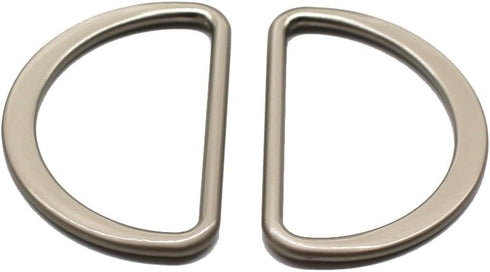 10PCS Metal D Ring 2 Inch Satin Nickel Plated Non Welded Large Size D-Rings for Buckle Straps Bags Belt (50mm)...