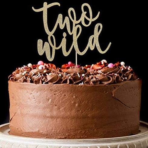 Two Wild Birthday Cake Toppers-two Cake Toppers, Two Wild Party Decorations, Baby Shower Photo Props, Photo Studio Photo Props, Smash Cakes....