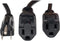 Tripp Lite Power Extension Cord Y Splitter Cable 13A, 16AWG (NEMA 5-15P to 2x NEMA 5-15R) 18-in.(P024-18N-13A-2R) , Black...