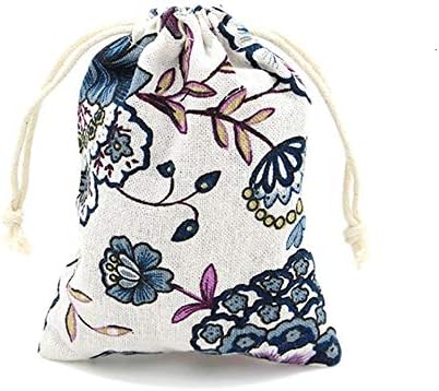 Burlaps Bags with Drawstrings- Jewelry Pounches Sacks Fabric Linen Packing Storage Gift Bag for Wedding Party Shower Christmas Birthday Thanksgivi...