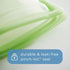 Stasher Premium Silicone Reusable Food Storage Pocket Bag, Clear | Microwave, Sous Vide, Dishwasher, Oven and Freezer Safe | BPA Free, Leak-free, ...