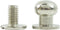 50 Sets - Head Button 8mm 5/16" Brass Stud Screwback Screw Back Spots for Leather Rivet (Nickel)...