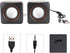 fo sa Mini USB Wired Speaker, 3.5mm Jack Stereo Speaker Portable Travel Loudspeaker Speaker Desktop Square Small Speaker for PC MP3 MP4 Laptop...