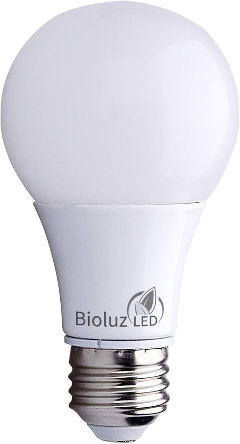 Bioluz LED 60 Watt LED Light Bulbs 4000K Cool White 9 Watts = 60W Non-Dimmable A19 LED Light Bulbs 6 Pack...