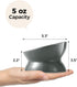 Elevated Cat Food Bowl, 5 Oz Ceramic Raised and Tilted Water Bowl, Anti Vomiting and Protect Pets' Spines Dishes for Small Dog, Fat Faced Cat, Kit...