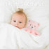 Bear Baby Security Blanket Soft Baby Lovey Fluffy Blanket for Girls Lovie Snuggle Toy Baby Cuddly Bear Stuffed Gift for Newborn Infants Pink 13.5 ...