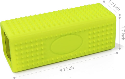 2 PCS Silicone Pet Hair Remover, Reusable Rubber Pet Hair Block Roller Cleaner for Carpet, Couch, Furniture, Car Seats (Orange, Yellow)...