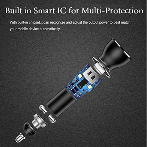 for Huawei Supercharge Car Charger, 9V/2A Car Charger Adapter Quick Fast Charger with USB Type C Super Charging Cable Car Charger for Huawei P40 P...