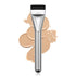 Ultrathin Foundation Brush for Liquid Makeup,Flat Spatula Liquid Foundation Brush Premium Face Korean Makeup Brush for Blending Cream (Silver)...