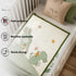 Organic Cotton Knitted Baby Blanket for Crib/Cot, Ultra Soft & Warm, Thick but Very Light, for Baby (40x32 in) - Rabbit...