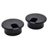 1-1/2 Inch (38mm) Black Wire Grommets and Cable Ties Kit ABS Plastic Desk Hole Cover Cord Organizer for Computer Desk Cabinet (2pcs Desk Grommets ...
