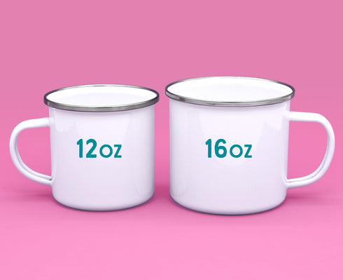Groovy Retro Camper Enamel Mug, Camping Coffee Mug, Outdoor Camp Mug (12oz)...