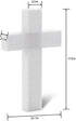 FloraCraft CraftF?M Unassembled Cross 2.1 Inch x 12.1 Inch x 17.6 Inch with 2.3 Inch Face White...