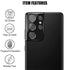 (2+2) For Samsung Galaxy S21 Ultra 5G (2 Pack) Screen Protector (Not Glass), Flexible Soft TPU Film and (2 Pack) Camera Lens Protector, Fingerprin...