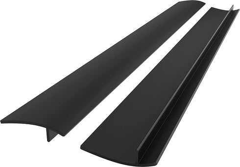 Linda’s Essentials Silicone Stove Gap Covers (2 Pack), Heat Resistant Oven Gap Filler Seals Spaces Between Stovetop and Counter, Easy to Clean Sto...