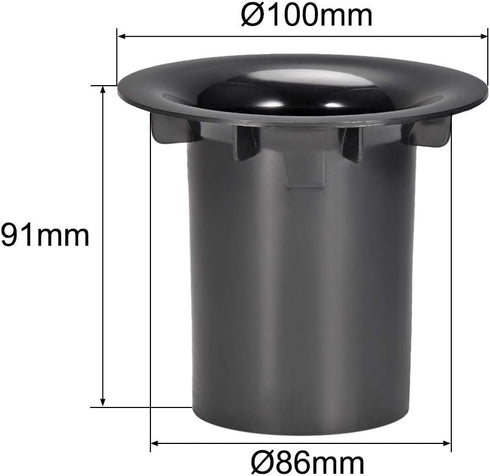 uxcell 86mm x 91mm Speaker Port Tube Subwoofer Bass Reflex Tube Bass Woofer Box 1pcs...