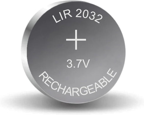 HQRP 10-Pack LIR2032 LIR2032H 3.7-Volt Lithium-Ion Rechargeable Cell Battery LIR-2032 LIR2O32 LIR-2O32...