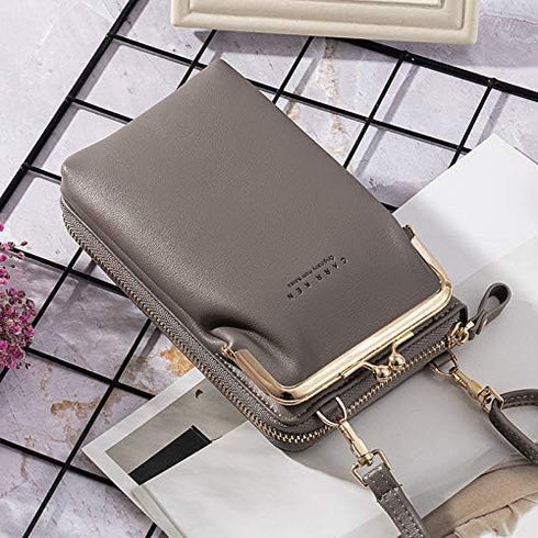 Small Crossbody Purse for Women,Cellphone Shoulder Bags Lightweight PU Leather RFID Blocking Wallet Credit Card Holder...