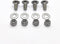 4pk 784-5581A Stainless Steel Mounting Carriage Bolt Nuts kit fits Cub Cadet MTD 784-5580 710-0451 712-04063 784-5581A Snowblower Skid Shoe (5/16-...