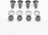 4pk 784-5581A Stainless Steel Mounting Carriage Bolt Nuts kit fits Cub Cadet MTD 784-5580 710-0451 712-04063 784-5581A Snowblower Skid Shoe (5/16-...