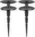 2 PCS Garden Hose Guide Spike,Hose Guide Stake Heavy Duty Pure Metal Hose Roller Guide,Keep Flowering Hose Out of Flower Beds,Rustproof Coated Gar...