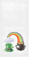 Vdsrup St Patrick's Day Rainbow Hand Towels 30 X 15 In Leprechaun Hat Gold Pot Coin Shamrock Bathroom Kitchen Towels Soft Highly Absorbent Bath To...