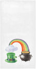 Vdsrup St Patrick's Day Rainbow Hand Towels 30 X 15 In Leprechaun Hat Gold Pot Coin Shamrock Bathroom Kitchen Towels Soft Highly Absorbent Bath To...