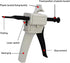 AB glue gun 50ml two-component glue gun 2:1/1:1 glue gun AB epoxy sealant gun coating machine manual glue gun dispensing gun kit...