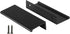Edge Pull Finger Pull Handle Door Finger Pull -LS7030BK96 Cabinet Finger Pulls Black Cabinet Finger Pull Round Kitchen Finger Pulls 5Pack...