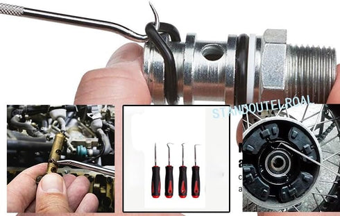 Short Hook Set,Oil Seal Hook, Pull Out The Hook, Oil Seal Screwdriver Pull Out The Hook and Remove.Assembly and Removal of Small Parts,Automobile,...