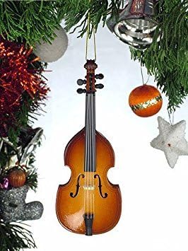Upright Bass Musical Instrument Ornament 5 Inches...