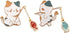 2PCS Cute Cat Fishing Brooch Pin,Cartoon Animal Brooch Metal Cat Brooch Pins Kawaii Animal Badge Pin for Women Men...