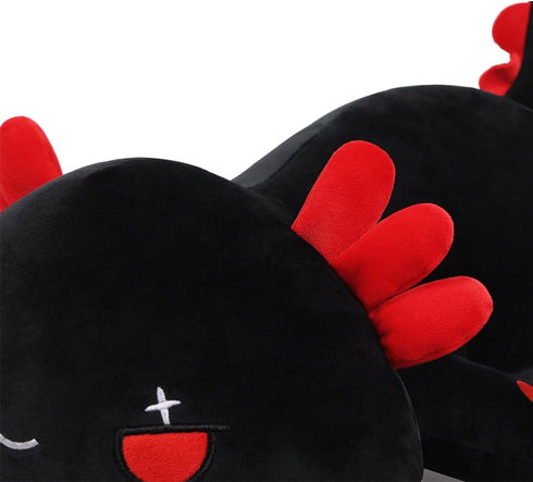 Black Axolotl Plush Pillow Cute and Soft Axolotl Stuffed Animal Kawaii Plushie Toy Great Gift for Kids, 12"...
