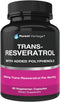 Resveratrol Supplement - Potent 1400mg Formula with Trans Resveratrol, Quercetin, Grape Seed, Green Tea, Acai and Red Wine Extract - 60 Veggie Cap...