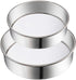 2 Pack Flour Sifter,Stainless Steel Fine Mesh Strainers Flour Sieve,60 Mesh Round Sifter for Baking Cake Bread (6-Inch and 8-Inch)...